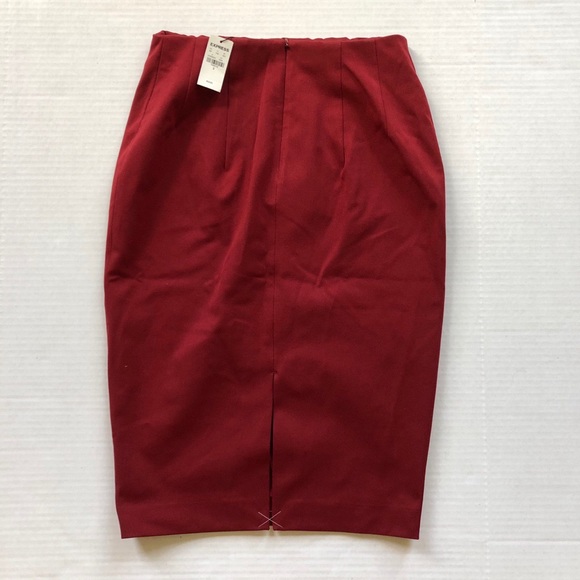 EXPRESS Red Pencil Skirt - Picture 4 of 5
